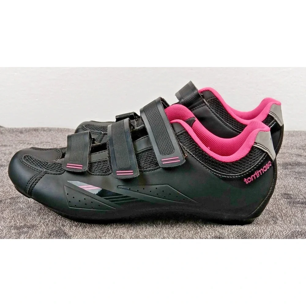Tommaso Women's Cycling Shoes Pisa 100 Black & Pink‎ Size 10